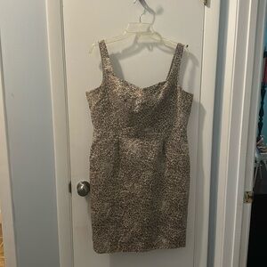 Antonio Melani Animal Print sleeveless Dress. Size 14